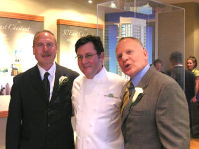 Charlie Trotter in the kitchen at Gold Coast high-rise